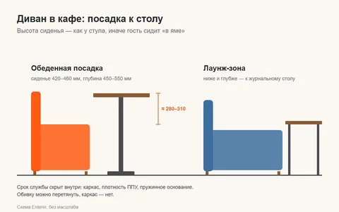 Диваны и кресла для кафе: как выбрать