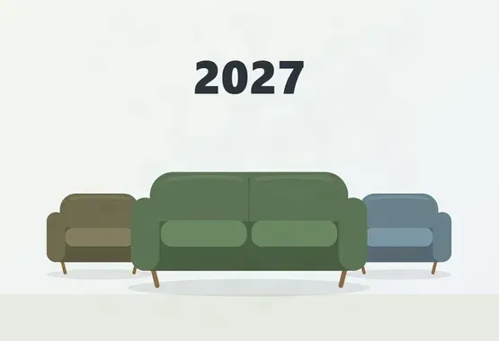 Цвета 2027 года: интерьеры уходят в зелёный и спокойный синий