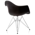 Хромированный стул Кресло Eames, цвет черный