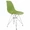 Хромированный стул Eames, цвет салатовый (зеленый)
