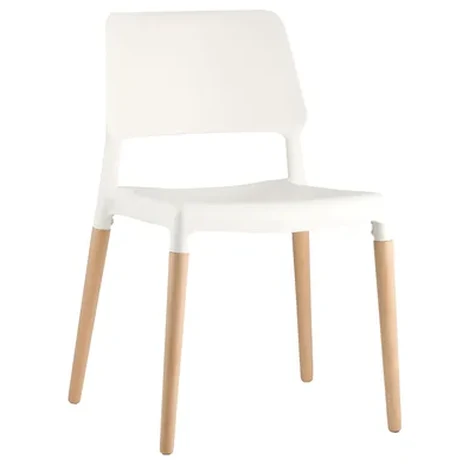 Стул Bistro Wood пластиковый, цвет белый