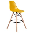 Барный стул Eames DSW BAR, цвет горчичный