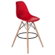 Барный стул Eames DSW BAR, цвет красный
