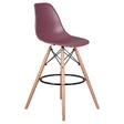 Барный стул Eames DSW BAR, цвет пыльная роза