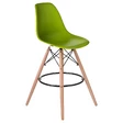Барный стул Eames DSW BAR, цвет салатовый