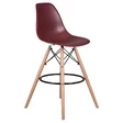 Барный стул Eames DSW BAR, цвет сливовый