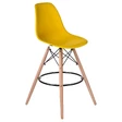 Барный стул Eames DSW BAR, цвет желтый