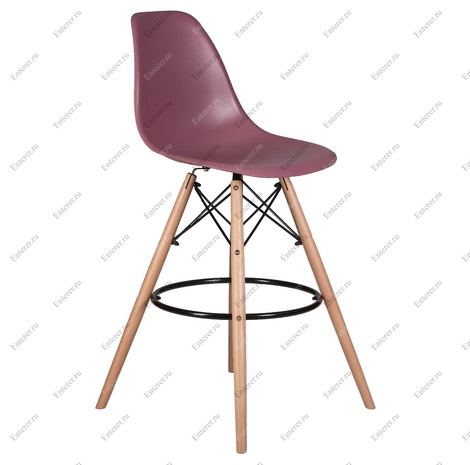 Барный стул Eames DSW BAR, цвет пыльная роза