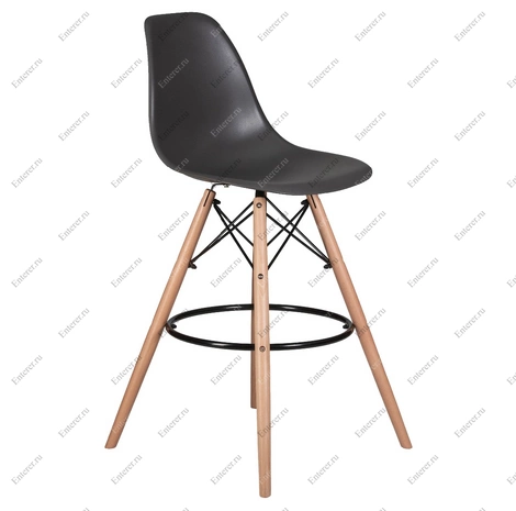 Барный стул Eames DSW BAR, цвет темно-серый