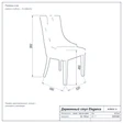 Деревянный стул Elegance чертёж