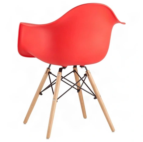 Пластиковый стул EAMES DAW, цвет красный