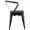 Дизайнерский стул TOLIX ARM WOOD, цвет черный