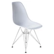 Пластиковый стул Eames DSR, цвет белый