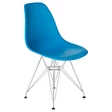 Пластиковый стул Eames DSR, цвет голубой