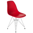 Пластиковый стул Eames DSR, цвет красный