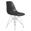 Пластиковый стул Eames DSR, цвет темно-серый