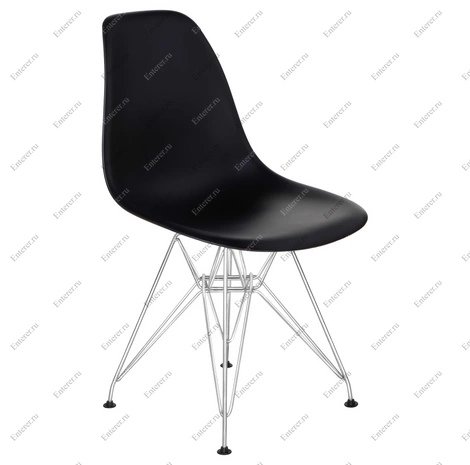 Пластиковый стул Eames DSR, цвет черный