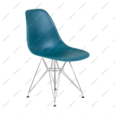 Пластиковый стул Eames DSR, цвет морская волна