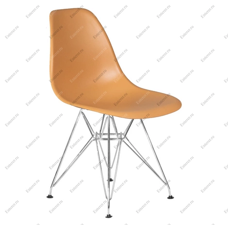 Пластиковый стул Eames DSR, цвет персиковый