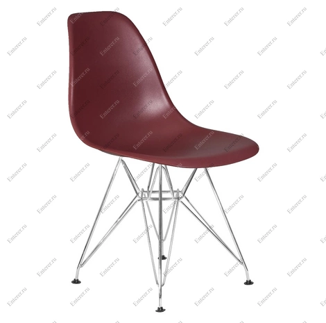 Пластиковый стул Eames DSR, цвет сливовый