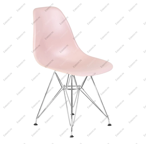 Пластиковый стул Eames DSR, цвет светло-розовый