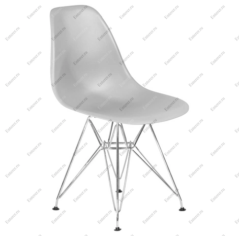 Пластиковый стул Eames DSR, цвет светло-серый