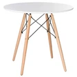 Стол Eames DSW D80, цвет белый