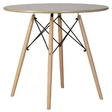 Стол Eames DSW D80, цвет бежевый