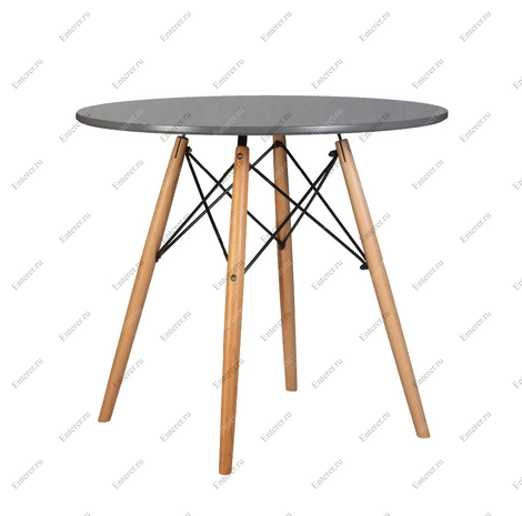 Стол Eames DSW D80, цвет темно-серый