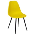 Пластиковый стул Eames 25, цвет желтый