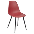 Пластиковый стул Eames 25, цвет красный