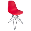 Пластиковый стул Eames M, цвет красный