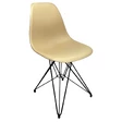 Пластиковый стул Eames M, цвет бежевый