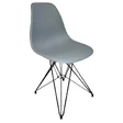Пластиковый стул Eames M, цвет серый