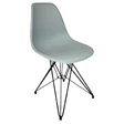 Пластиковый стул Eames M, цвет серый