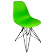Пластиковый стул Eames M, цвет зеленый