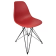 Пластиковый стул Eames M, цвет красный
