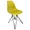 Пластиковый стул Eames M, цвет желтый