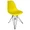 Пластиковый стул Eames M, цвет желтый