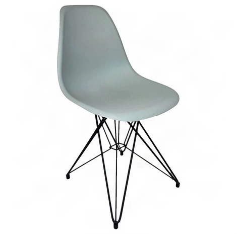 Пластиковый стул Eames M, цвет серый