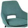 Мягкий стул Боно, крупный план обивки (зеленый)