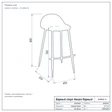 Барный стул Амиго барный чертёж