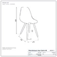 Пластиковый стул Eames HR чертёж