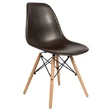 Пластиковый стул Eames Wood, цвет коричневый