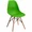 Пластиковый стул Eames Wood, цвет зеленый